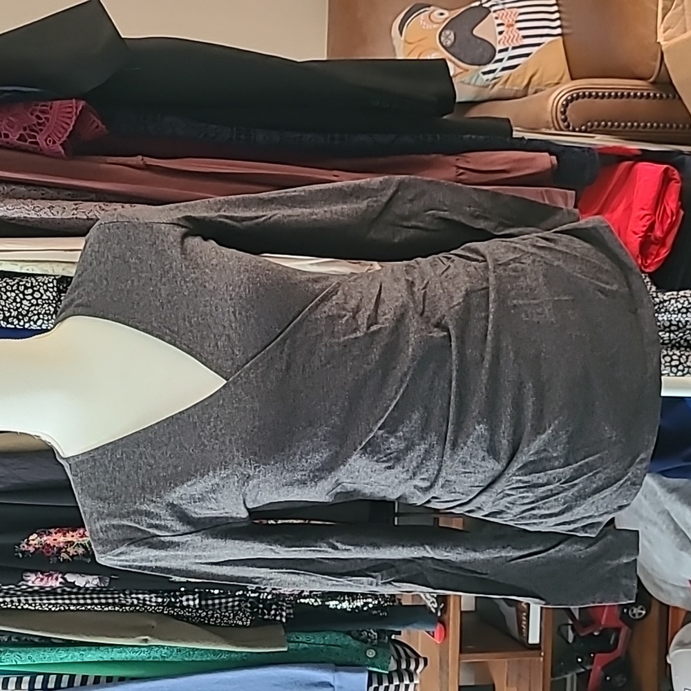 Michael Michael Kors Charcol Grey Top Sz M